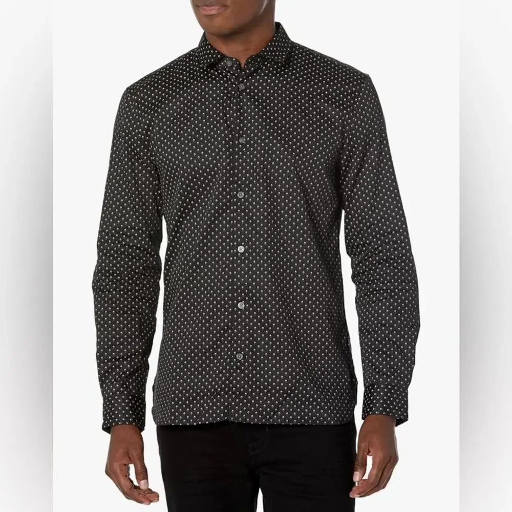 John Varvatos Men’s Ross Button Down Shirt Size L